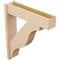 Ekena Millwork 8-in W x 34-in D x 40-in H Funston Block Rough Cedar Woodgrain TimberThane Outlooker, Primed Tan OUTUR080X34X40FST44RCPR - alternate 6